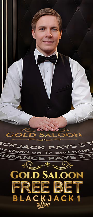 Gold Saloon Freebet Blackjack 1